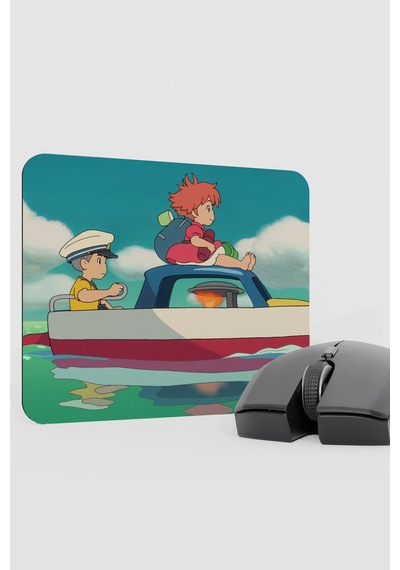 Ponyo Anime V5 - 22x18 Gaming Kauçuk Kaymaz Taban Mouse Pad Fare Altlığı