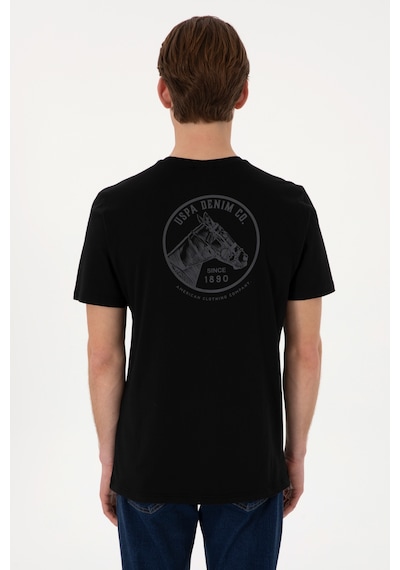 U.S. Polo Assn. Erkek Regular Fit Bisiklet Yaka Siyah Tişört 50299544-VR046 U.S. Polo Assn. Erkek Regular Fit Bisiklet Yaka Siyah Tişört 50299544-VR046