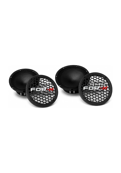 For-x 20cm Hoparlör Kapağı - For-x Logolu Kaliteli Plastik Midrange Hoparlör Kapak 20 Cm - 2 Adet
