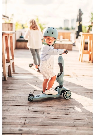 Scoot and Ride Highwaykick 1 Oturaklı Çocuk Scooter Petrol  Mavisi