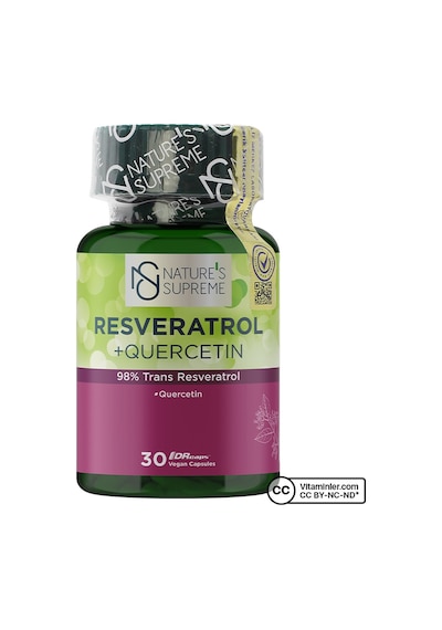 Natures Supreme Resveratrol + Quercetin 30 Kapsül Aromasız
