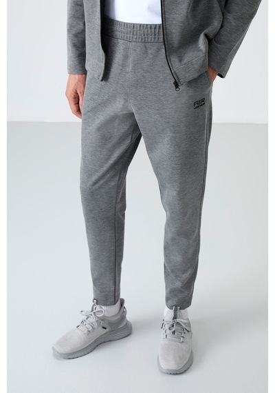 Tommy Life Carlos Gri Melanj Standart Kalıp Erkek Eşofman Takım - 85209 GRİ MELANJ