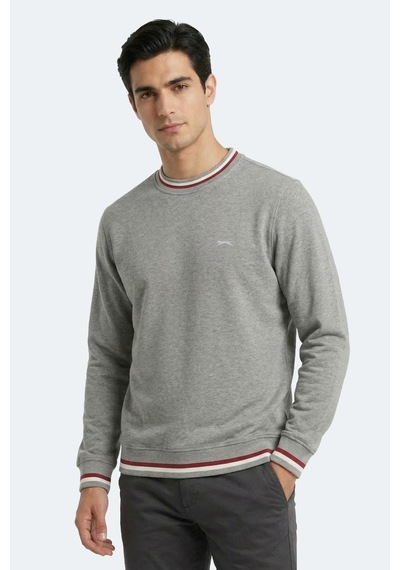 Slazenger Keystone I Erkek Gri Sweatshırt