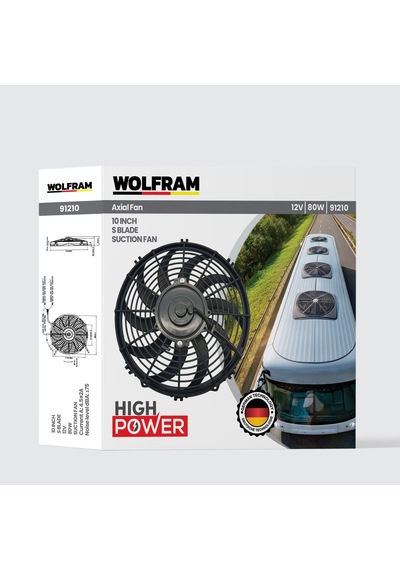 Axial Fan 10 İnch S Kanat Wolfram 91210