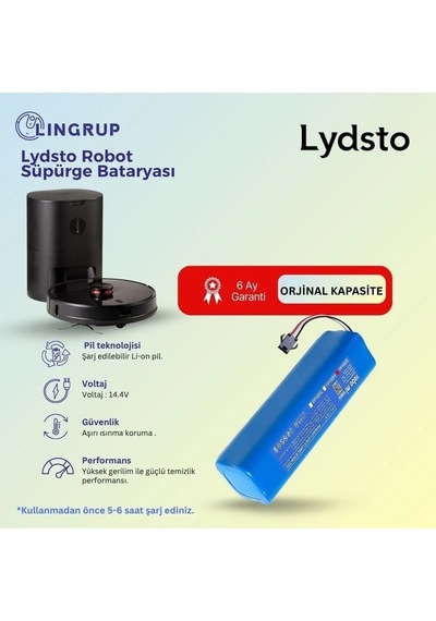 Lydsto R1 Robot Süpürge Uyumlu Batarya 7000 Mah -