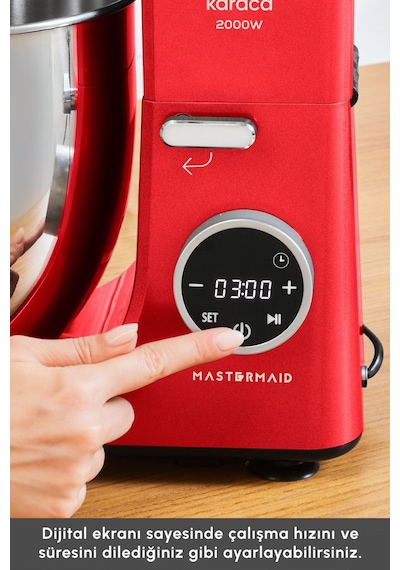 Karaca Mastermaid Chef Ultra D2000 W Dijital Ekranlı Hamur Yoğurma Makinesi