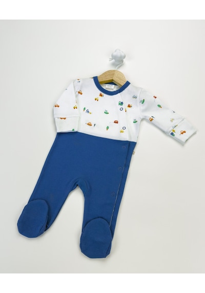 Sezgibaby Erkek Bebek Tulum Mavi