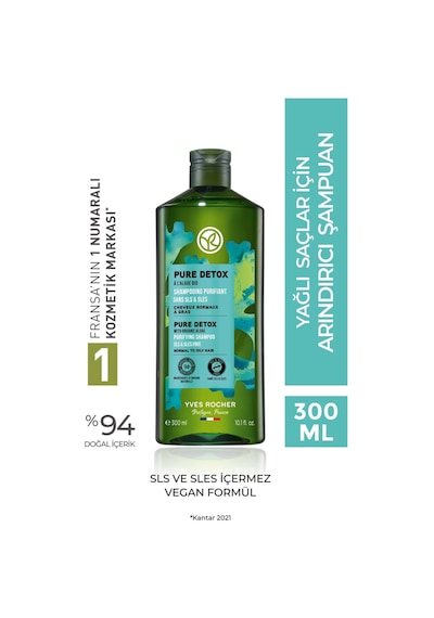 Yağlı Saçlarda Fazla Yağı Kontrol Altına Alan, Uzun Süre Temizlik Sağlayan Şampuan 300ml