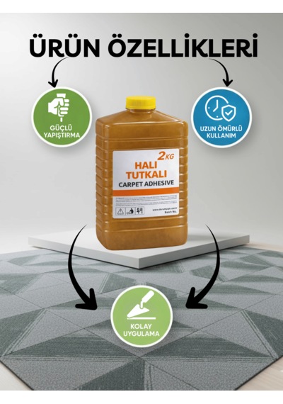 Beylini 2 Kg 3l Halı Tutkalı Karo Halıfleks Halı Yapıştırıcısı Halı Zemin Pvc Yapıştırıcı Hızlı Yapıştırıcı