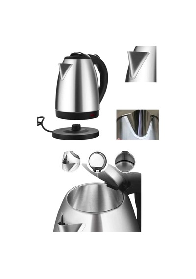 Mey İthalat Kettle C F Tipi 220-240v Paslanmaz Çelik Elektrik Kablolu Otomatik Kapanma