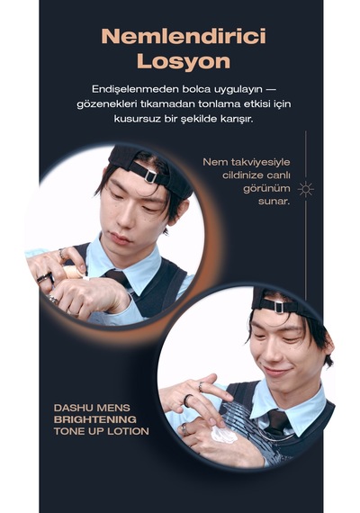 Dashu Mens Brightening Tone Up Aydınlatan Nemlendiren Ve Ton Eşitleyici Etki Sunan Losyon 50 ML