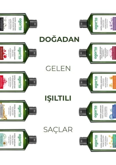 Agarta Yağlı Saçlar İçin Arındırıcı Tuzsuz Şampuan 400ml X 2 Adet