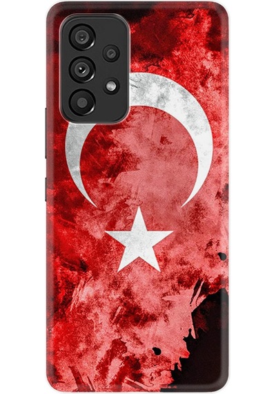 Samsung Uyumlu A73 Kılıf Resimli Silikon Şanlı Türk Bayrağı 3 1395