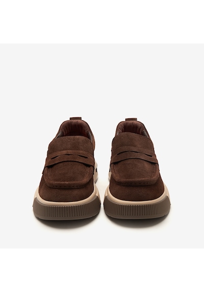 Kahve Süet Sneaker Erkek Ka-alfa8204 John May Alfa Kahverengi