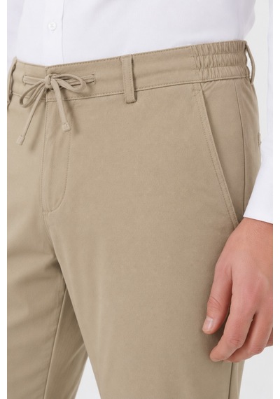 Günce Erkek Bej Renk Regular Kalıp Jogger Pantolon Bgl-st05631