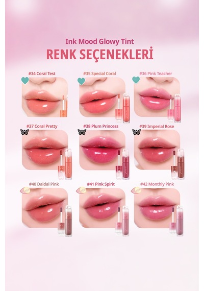 Peripera Ink Mood Glowy Tint 02 Coral Influencer
