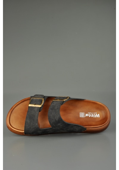 Unisex Rahat Ortopedik Kemerli Terlik Siyah