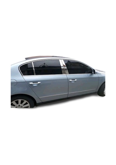 VW Passat B6 Krom Cam Direği 6 Parça 2005-2010 Kapı Direği Pas.Çe