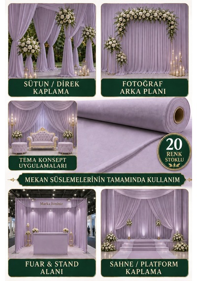 Süsleme Kumaşı 10 Metre Düğün, Davet, Organizasyon Ve Parti Süslemeleri İçin Dekoratif Kumaş Lavanta Lavanta Süsleme Kumaşı 10 Metre Düğün, Davet, Organizasyon Ve Parti Süslemeleri İçin Dekoratif Kumaş Lavanta Lavanta