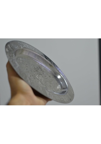 Paslanmaz Çelik Oval Tepsi 304 Kalite Krom Kaplama, Dekoratif Ve Servis Amaçlı Tabak 30 Cm
