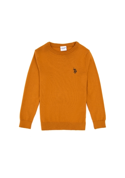 U.S. Polo Assn. Erkek Çocuk Hardal Basic Kazak 50315586-VR072