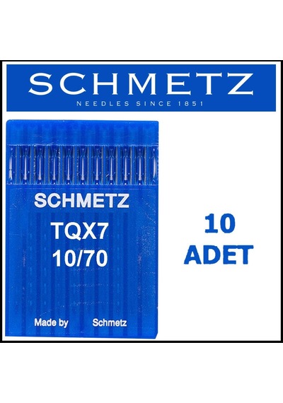 Schmetz Tqx7 Uzun Düğme Makinesi İğnesi 10/70 Numara