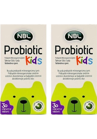 Nbl Probiotic Kids 30 Çiğneme Tableti 2 Adet