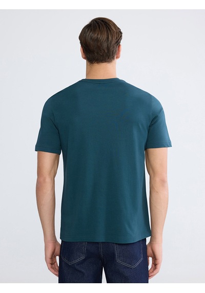 Lcwaıkıkı Classic Petrol %100 Pamuk Regular Fit Basic Tişört