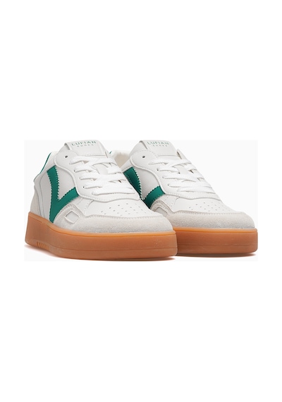 Lufian Elsa Kadın Deri Sneaker Ayakkabı 26y 121230058 Yeşil