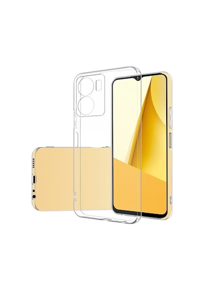 Zore Vivo Y16 Kılıf Omsy Süper Silikon Kapak - Renksiz