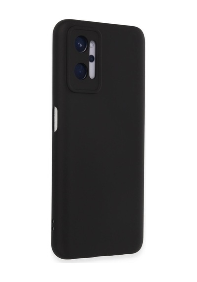 Realme 9i 4g Kılıf Nano İçi Kadife Silikon - Siyah -