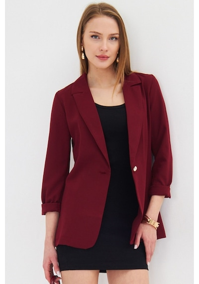 Armonika Kadın Bordo Tek Düğmeli Ceket Arm-20k001020