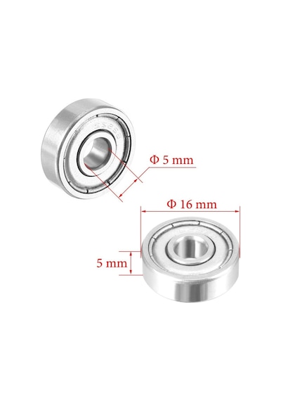 625Zz Rulman, 5X16X5 Metal Mühürlü Bilye Rulman, Adet Seçmeli 554865330