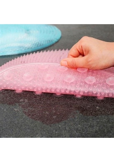 Silikon Fırçalı Banyo Masaj Matı Ve Ayaklar İçin Topuk Masaj Paspası