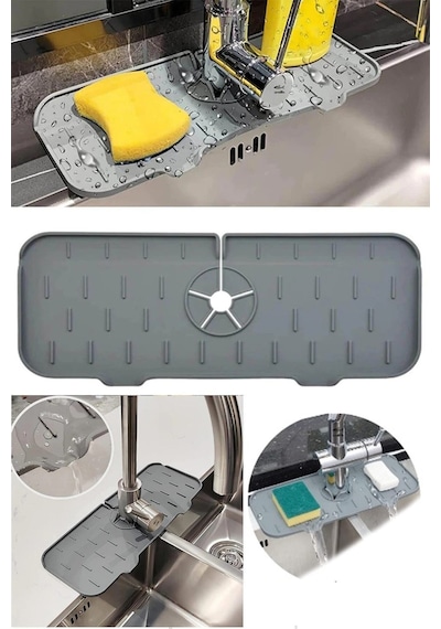 Su Tutucu Musluk Matı Mutfak Ve Banyo Için Koruyucu Musluk Ve Lavabo Matı Musluk Tezgah Üstü Mat Pla Diğer