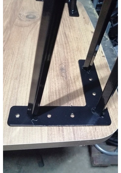 85 Cm Pingolu Dresuar Ayağı Metal Profil Boru Ayak Kütük Yüksek Bar Masası Siyah 1 Adet
