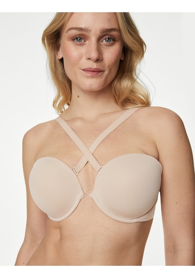 Marks & Spencer Destekli Multiway Push Up Sütyen T33002738 Bej