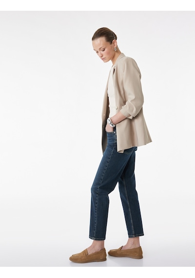 Koton Düz Paça Cepli Düğmeli Normal Bel Pamuklu Straight Fit Denim Pantolon - Straight Jeans Ovd 6sal40060md Koton Düz Paça Cepli Düğmeli Normal Bel Pamuklu Straight Fit Denim Pantolon - Straight Jeans Ovd 6sal40060md