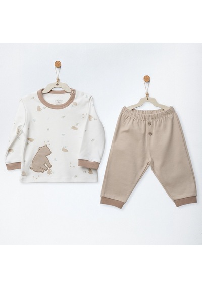 Andywawa 2'li Bebek Takım Ac27034 Bej