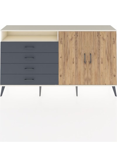 Arges Konsol 3 Raflı 4 Çekmeceli 2 Kapaklı 176x30x99 Aytaşı-çam/a Aytaşı-çam/antrasit Arges Konsol 3 Raflı 4 Çekmeceli 2 Kapaklı 176x30x99 Aytaşı-çam/a Aytaşı-çam/antrasit