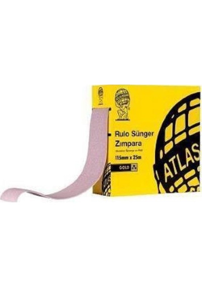 Atlas Gold Rulo Sünger Zımpara 115Mm 220 Kum 1M