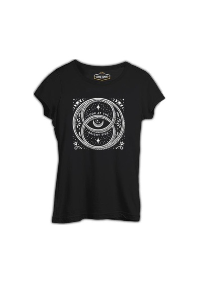 Bright Side Siyah Kadın Tshirt 001