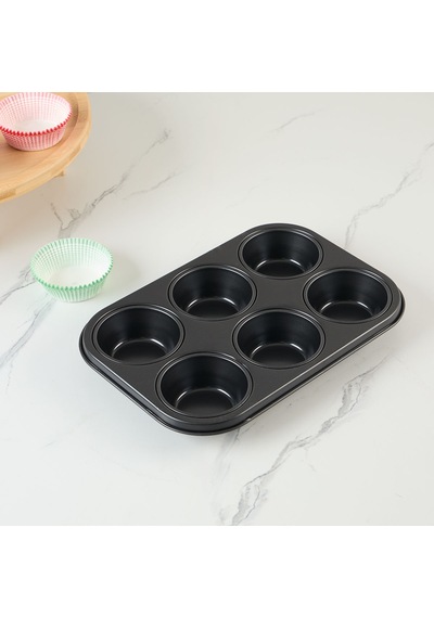 Guardini Gardenia Muffin 6'lı Kek Kalıbı 27x18,5 Renkli