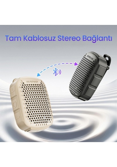 Lava Clip 5w Klipsli Su Geçirmez Taşınabilir Mini Bluetooth Hoparlör Bej
