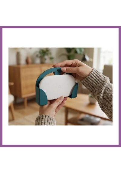 Bezos 3d Baskı Tv Arkası Vesa Montajlı Medya Oynatıcı Tutucu Braketi 100x100 Ve 200x100 Uyumlu - Turkuaz Rengaren