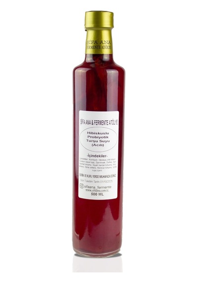 Acılı Probiyotik Hibiskuslu Turşu Suyu 500 Ml.
