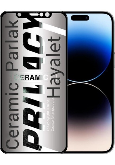 Pp Apple Uyumlu iPhone 14 Pro Hayalet Ekran Koruyucu Parlak Seramik