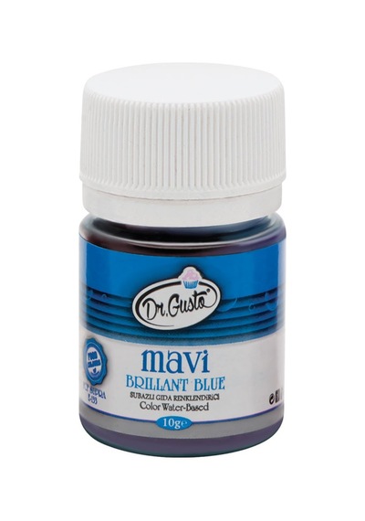 Dr Gusto Su Bazlı Toz Gıda Boyası Mavi 10 Gr.