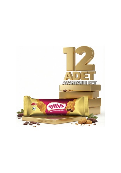 Afia Afibis Kakao Krema Dolgulu Bisküvi 12x75 Gr