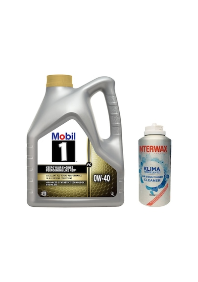 Mobil 1 FS 0W-40 Tam Sentetik Motor Yağı 4 L + Interwax Klima Temizleyici 150 ML